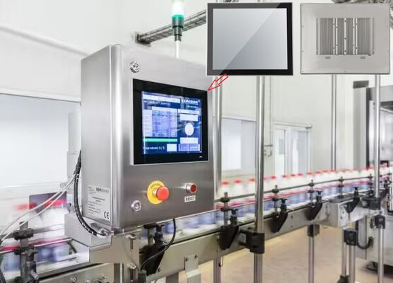 15.6" IP69K Stainless Steel Yoke-Mount VESA mount Waterproof Panel PC Industrial Rugged Touchscreen Computer for Harsh Environments