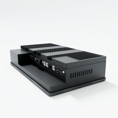 10.1" touch kiosk NFC RFID card reader IP65 pure flat surface aluminum front bezel bulit-in camera and thermal printer face recognition